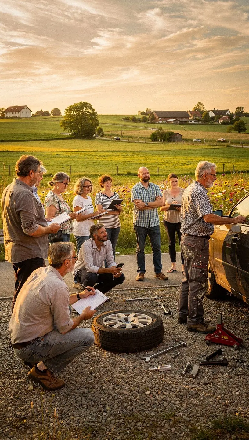 Ölwechselservice in einer deutschen Autowerkstatt mit Fokus auf Anfängerfreundlichkeit.